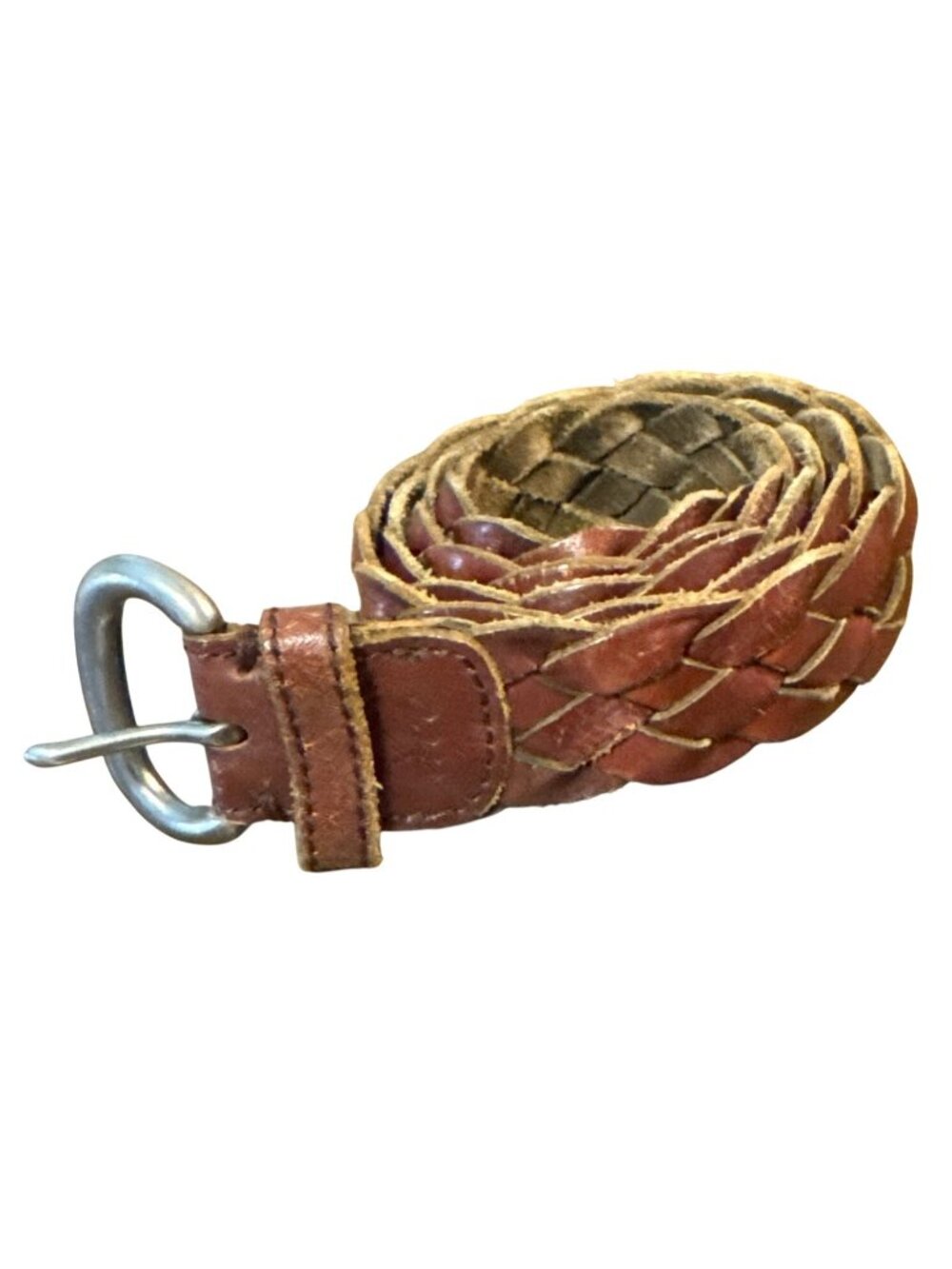 Vintage AEO American Eagle Outfitters Braided Leather Belt